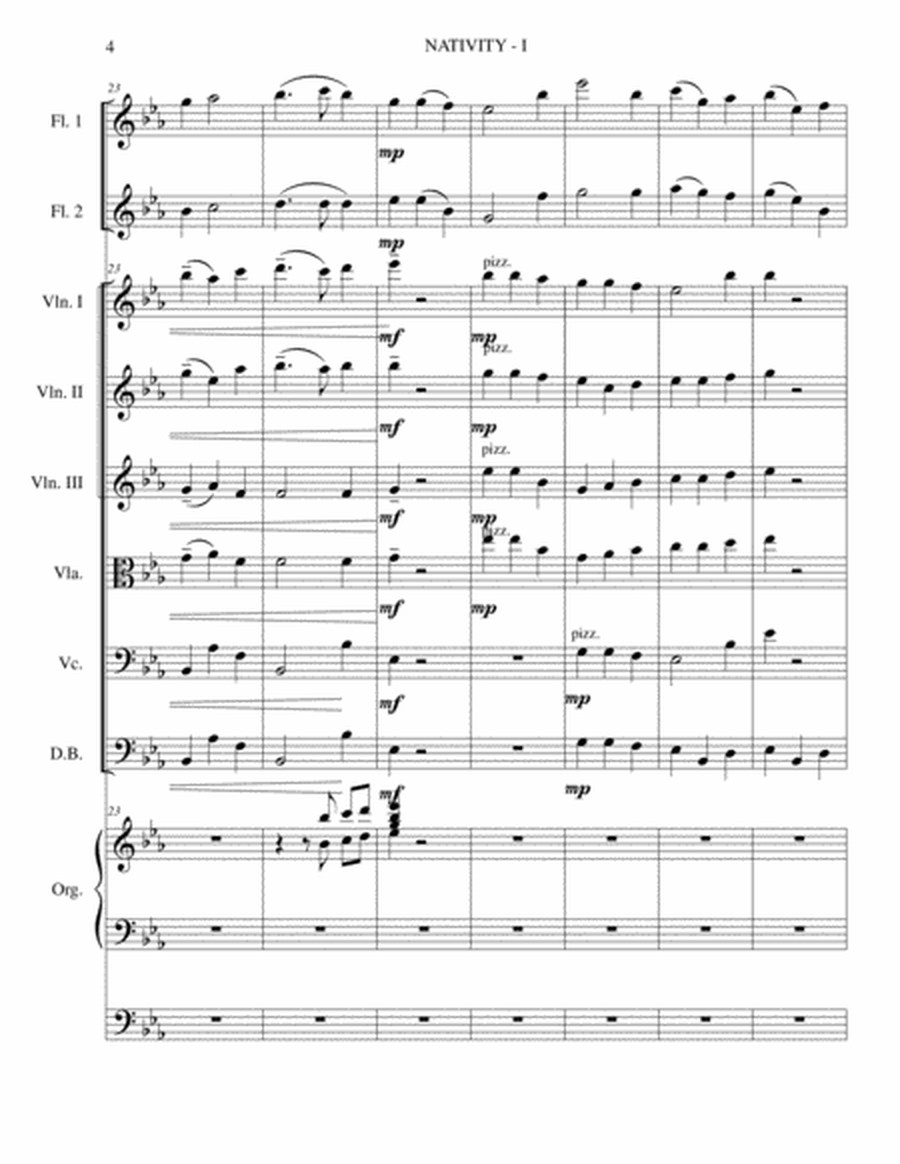 Nativity Sinfornia - Score