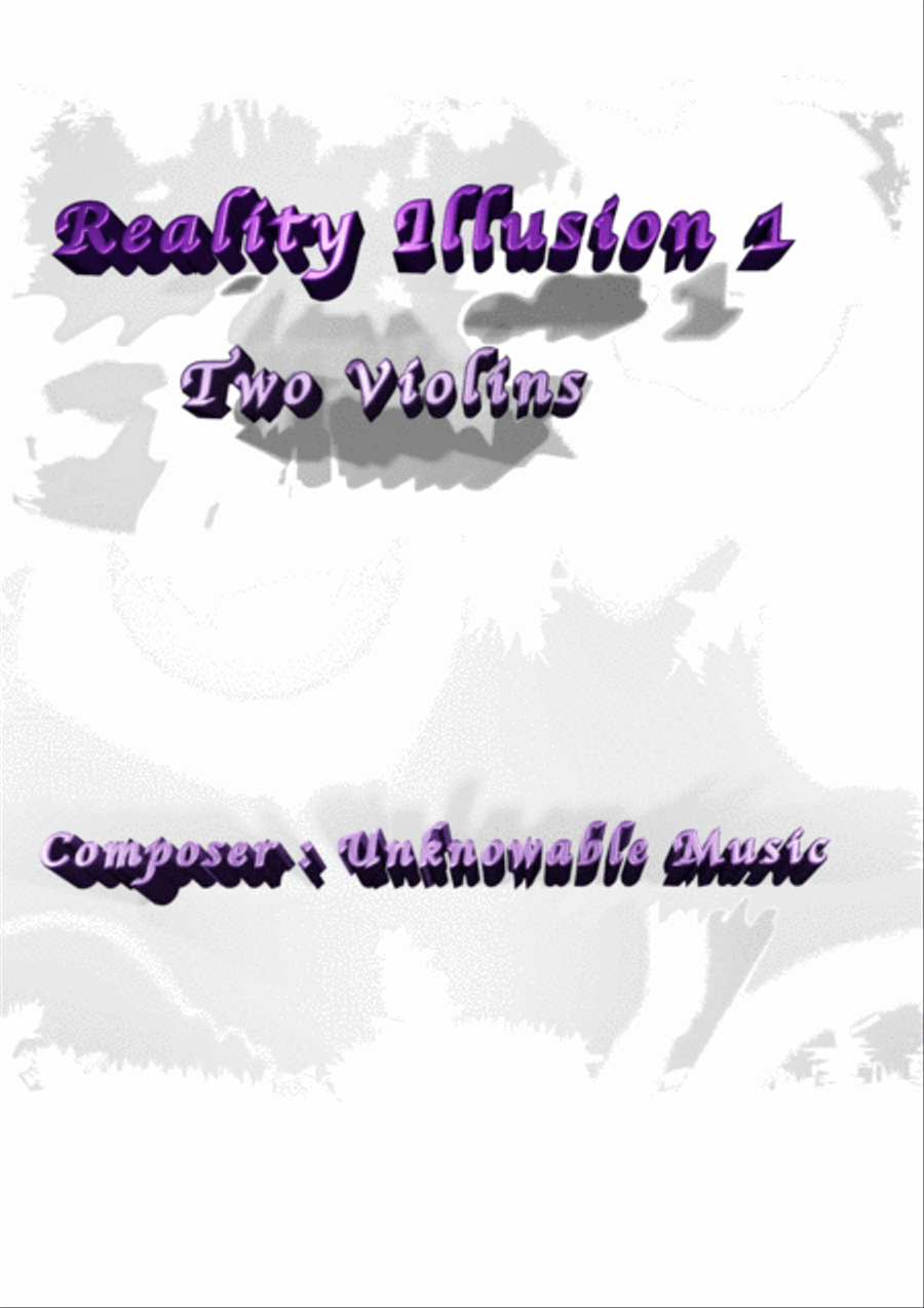 Reality Illusion 1 (two violins) Violin Solo scores gallery preview page 2