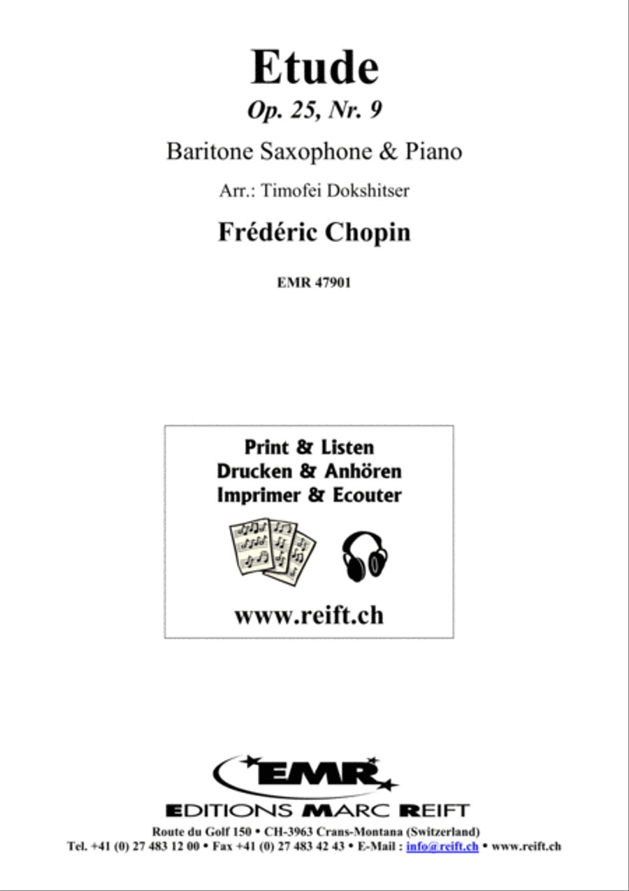 Etude Etude Baritone Saxophone scores gallery preview page 1