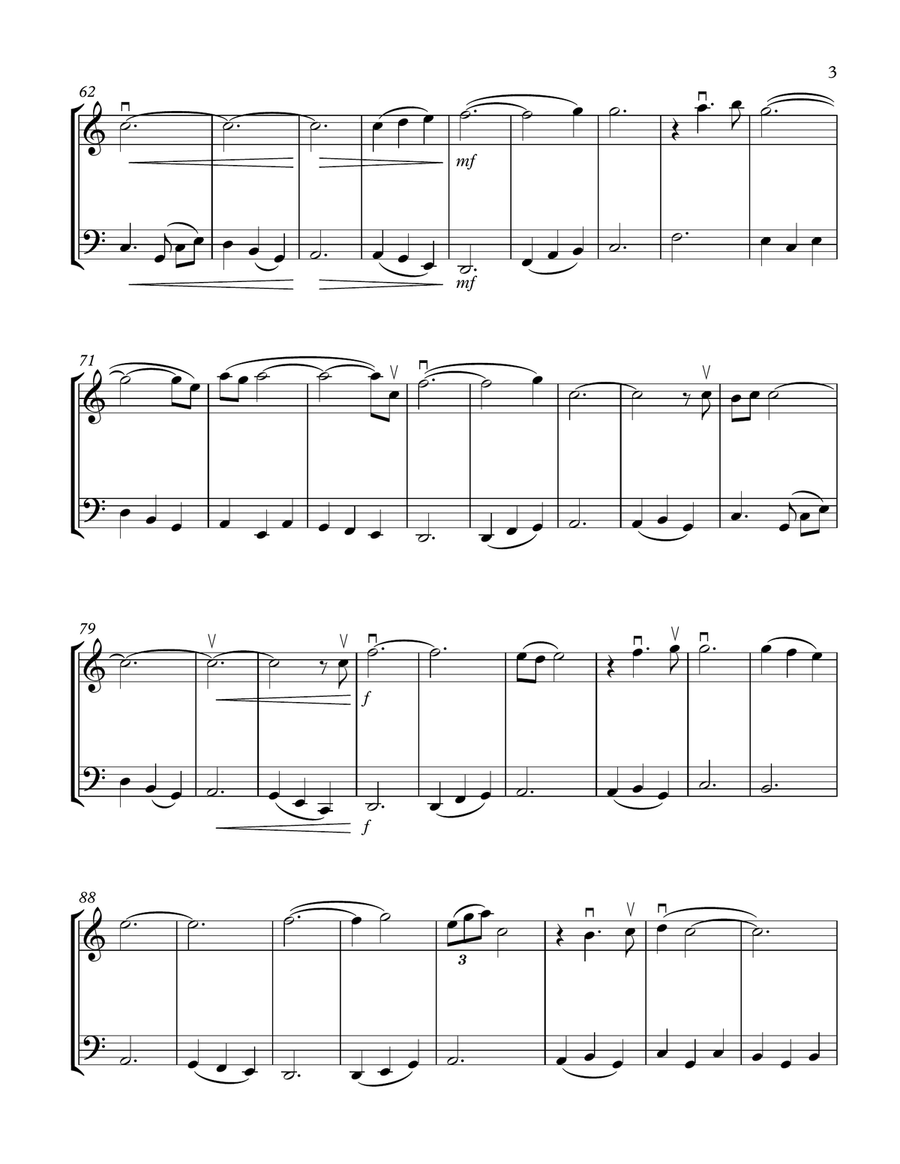 I'm Kissing You String Duet scores gallery preview page 3