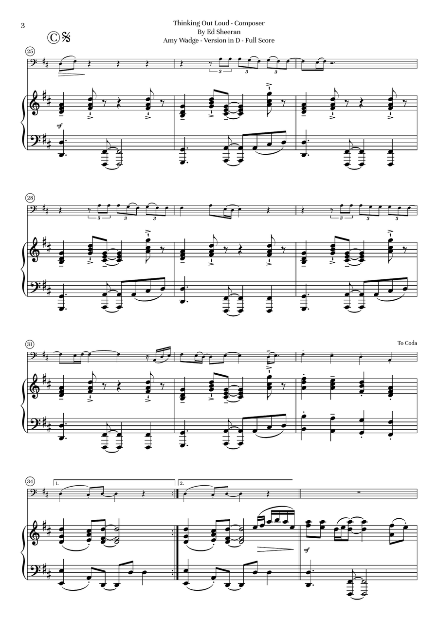 Thinking Out Loud Chamber Music scores gallery preview page 4