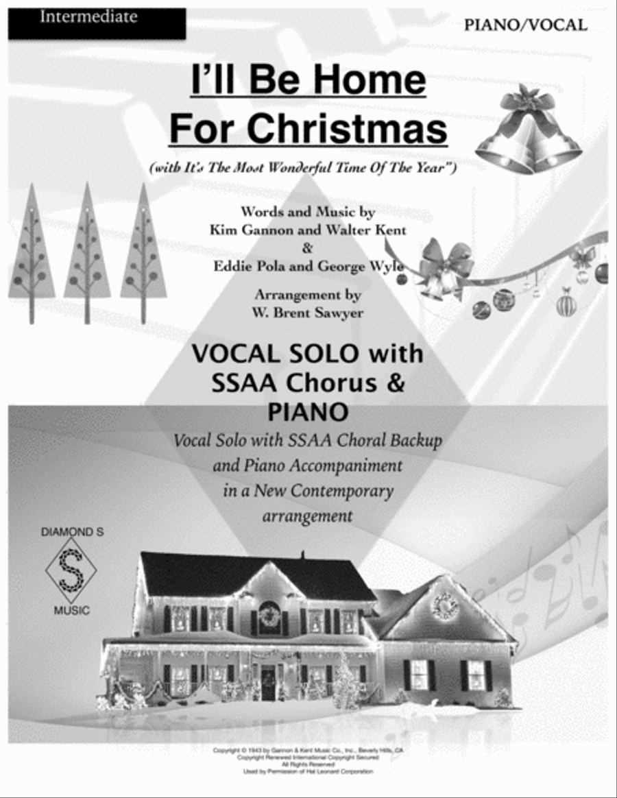 I'll Be Home For Christmas SSAA scores gallery preview page 2