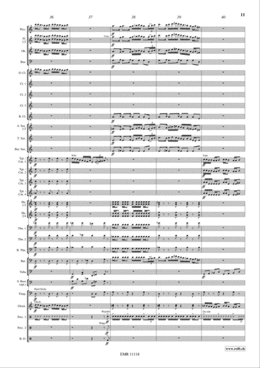 3 Moments Of Happiness 3 Moments Of Happiness Concert Band scores gallery preview page 12