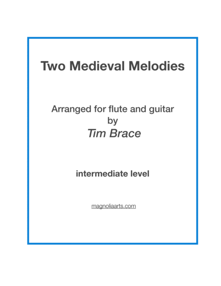 Two Medieval Melodies arranged for flute and guitar image number null