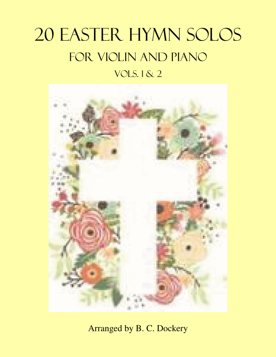 20 Easter Hymn Solos for Violin and Piano: Vols. 1 & 2 Violin Solo scores gallery preview page 1