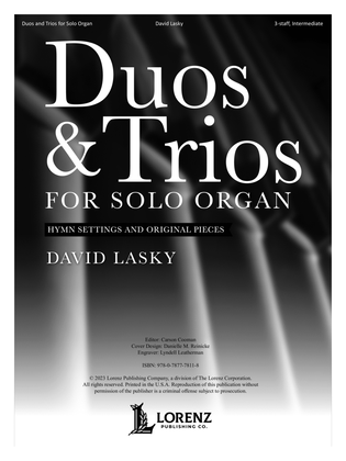 Book cover for Duos and Trios for Solo Organ