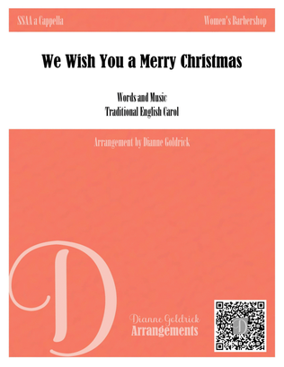 Book cover for We Wish You a Merry Christmas, Women's Barbershop *QUARTET PRICING*