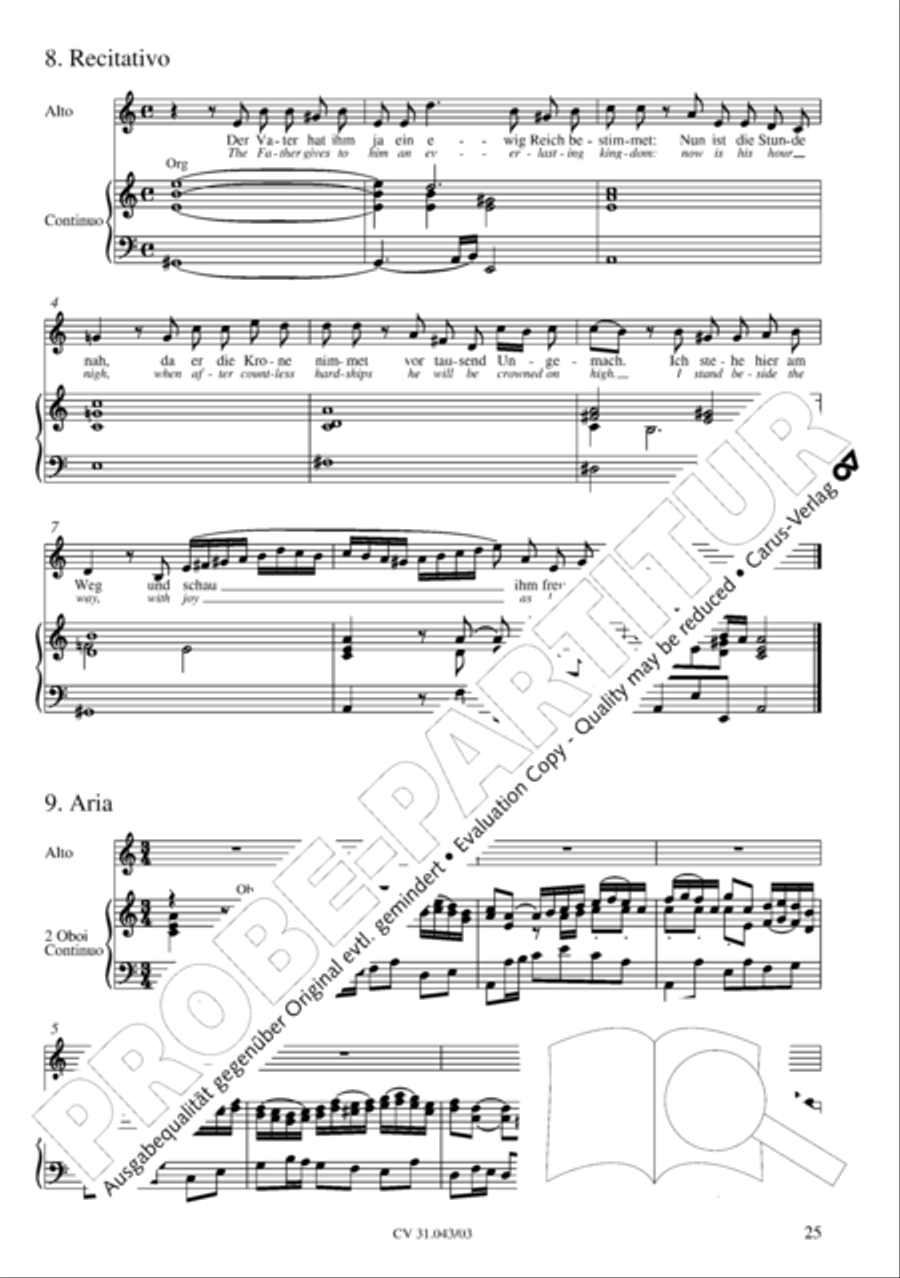 God goeth up with shouting (Gott fahret auf mit Jauchzen) 4-Part scores gallery preview page 26