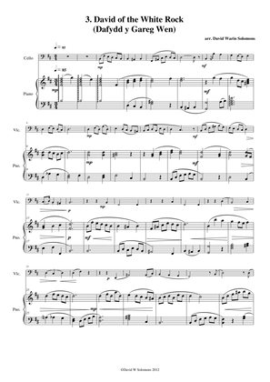 Variations on David of the White Rock (Daffyd Y Garreg Wen) for cello and piano