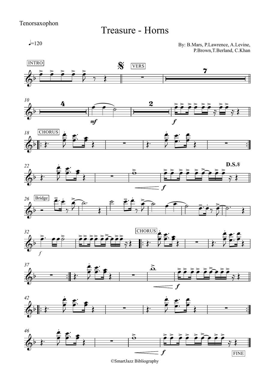 Treasure Piano scores gallery preview page 1