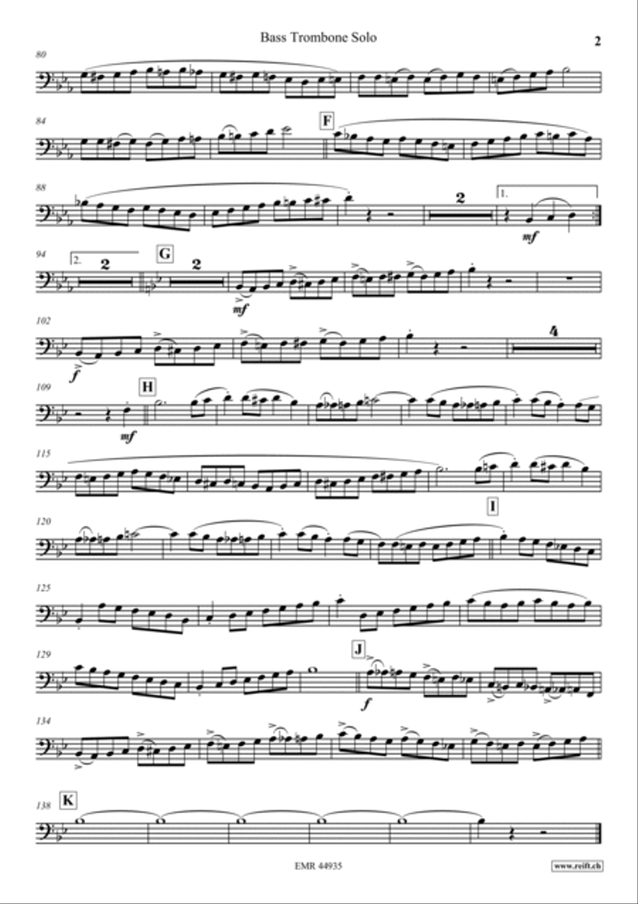 Mountain Parade Trombone scores gallery preview page 3
