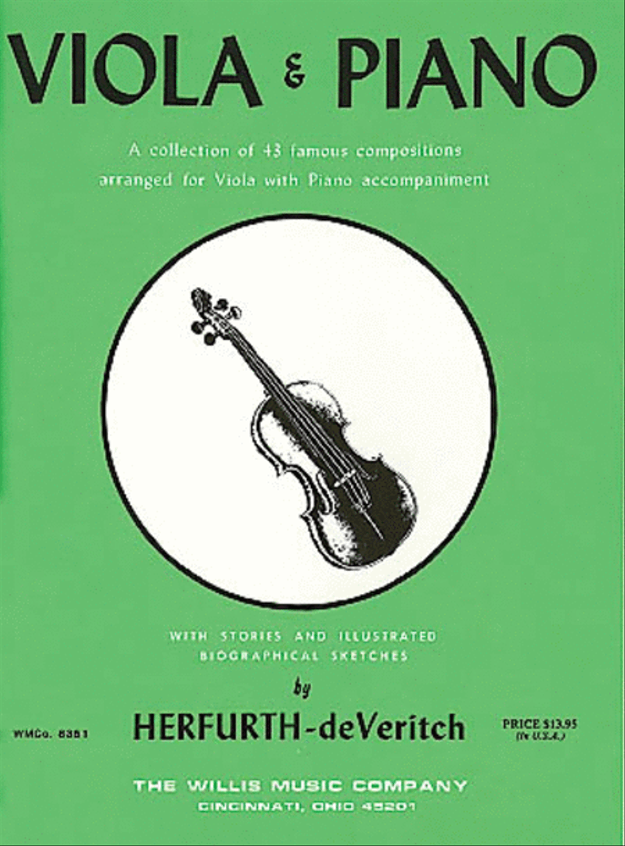 Viola & Piano-43 Famous Comps. Viola scores gallery preview page 1