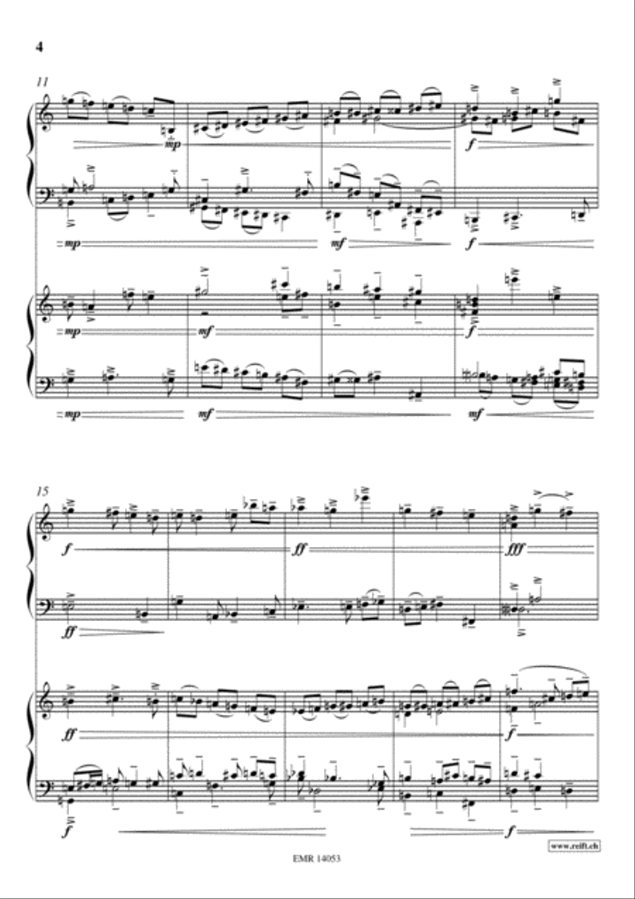 Fantasia Del Primo Tono Fantasia Del Primo Tono Piano Duet scores gallery preview page 4