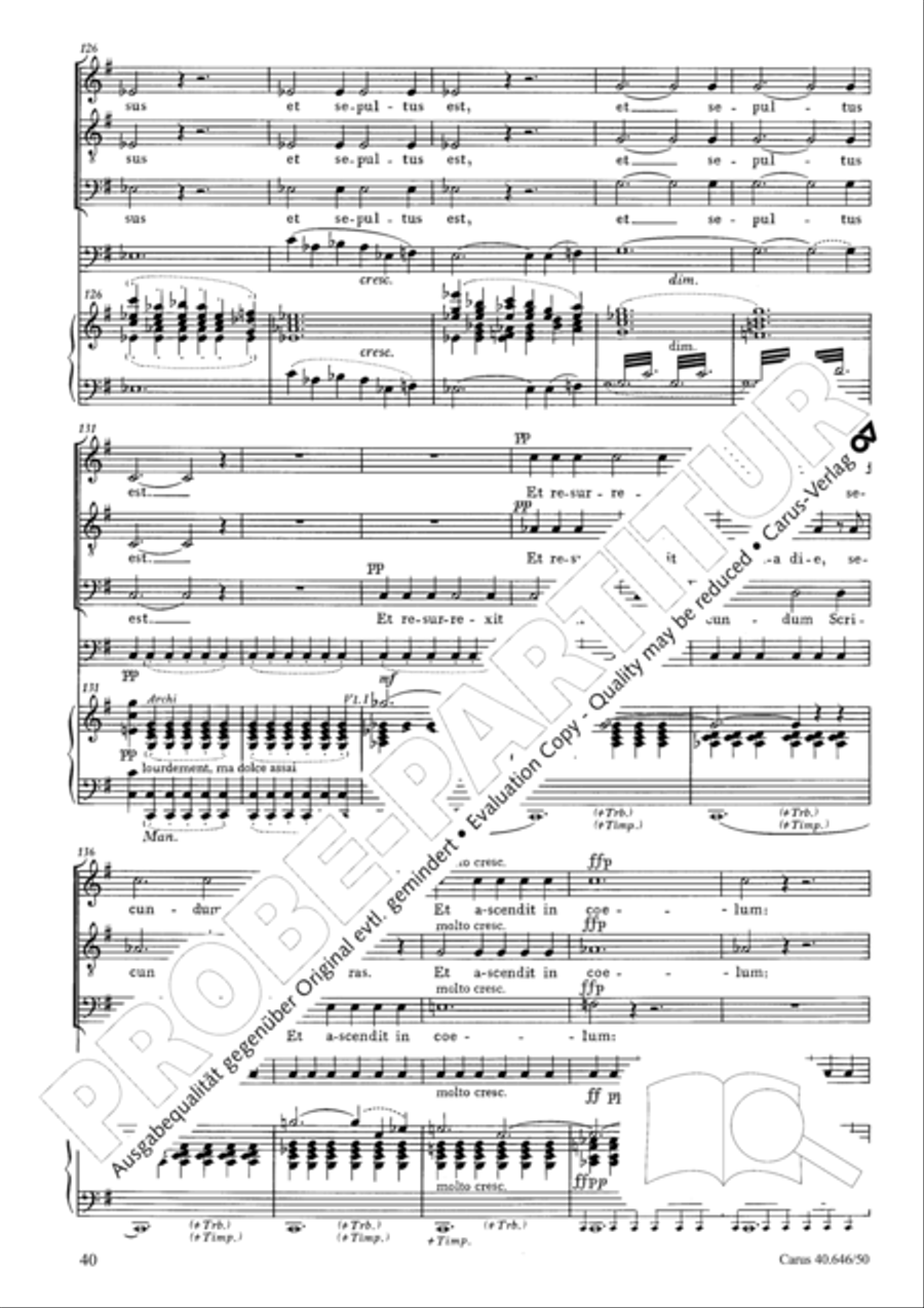 Mass in A major STB scores gallery preview page 42