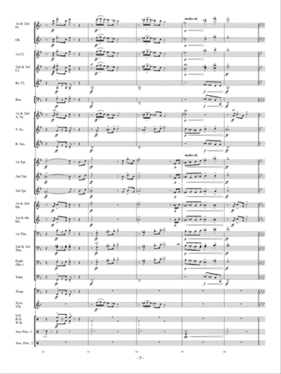 Costa del Sol Costa del Sol Concert Band scores gallery preview page 4