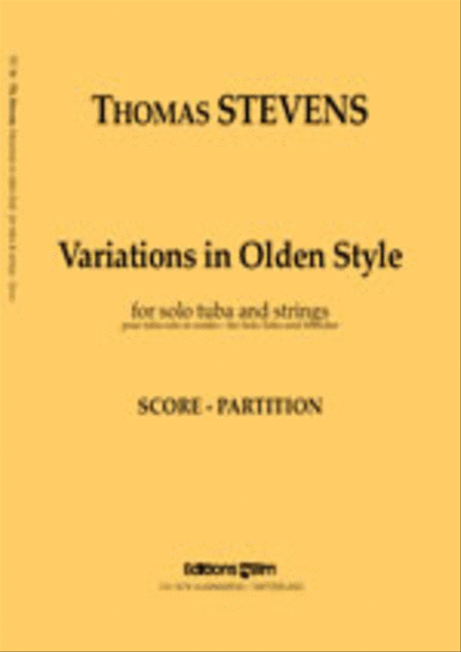 Variations in Olden Style String Orchestra scores gallery preview page 1