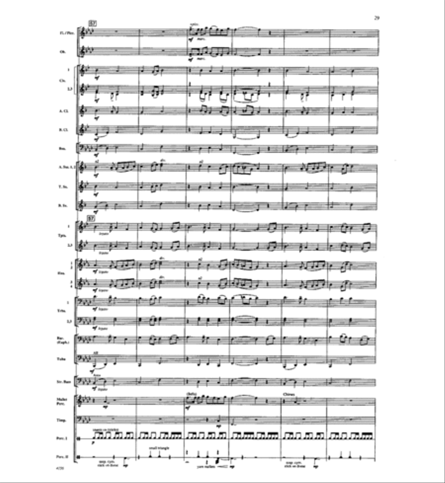 Where the River Flows Where the River Flows Concert Band scores gallery preview page 28