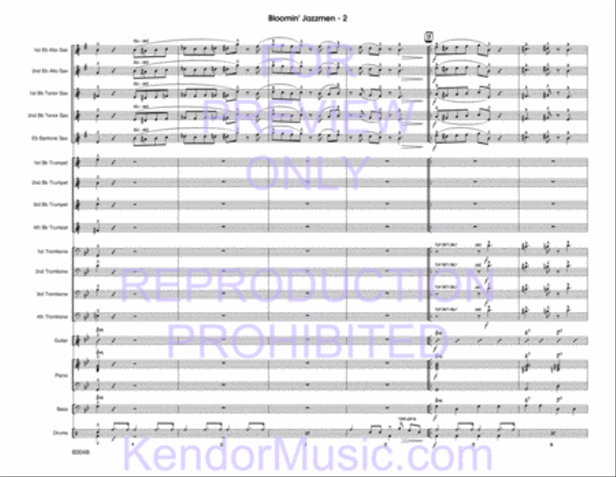Bloomin' Jazzmen Bloomin' Jazzmen Jazz Ensemble scores gallery preview page 4