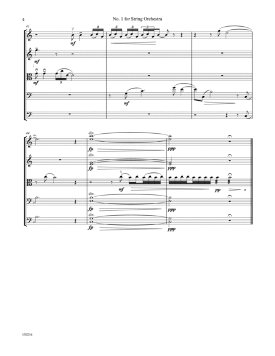 Suite for String Orchestra String Orchestra scores gallery preview page 6