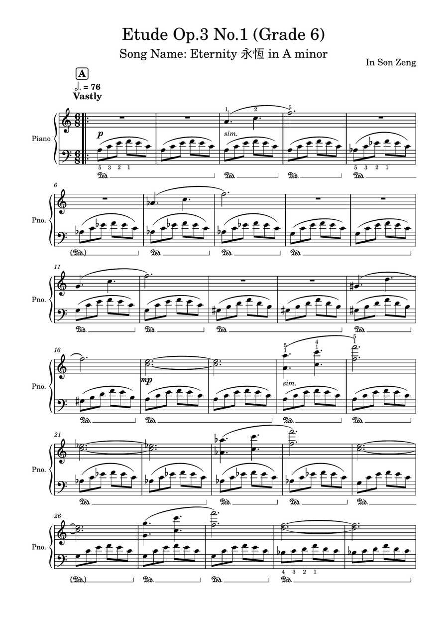 Op.3 No.1-3 by In Son Zeng Piano Method scores gallery preview page 2