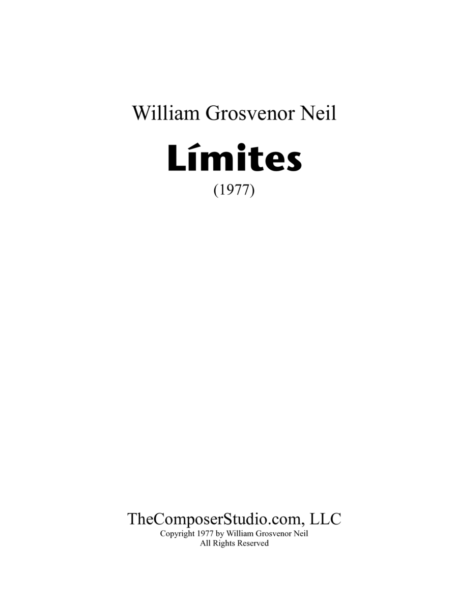 Límites Chamber Orchestra scores gallery preview page 1