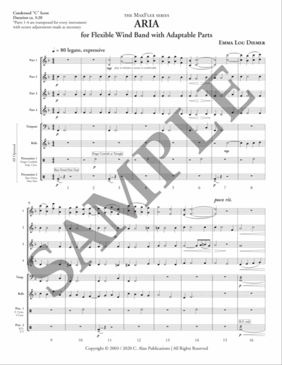 Aria (4-Part Flex) 4-Part scores gallery preview page 4