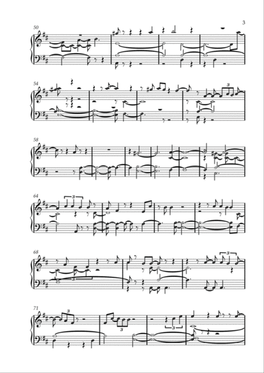 Endless Alleluia Easy Piano scores gallery preview page 3