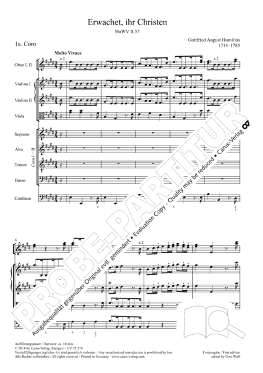 Erwachet, ihr Christen STB scores gallery preview page 6