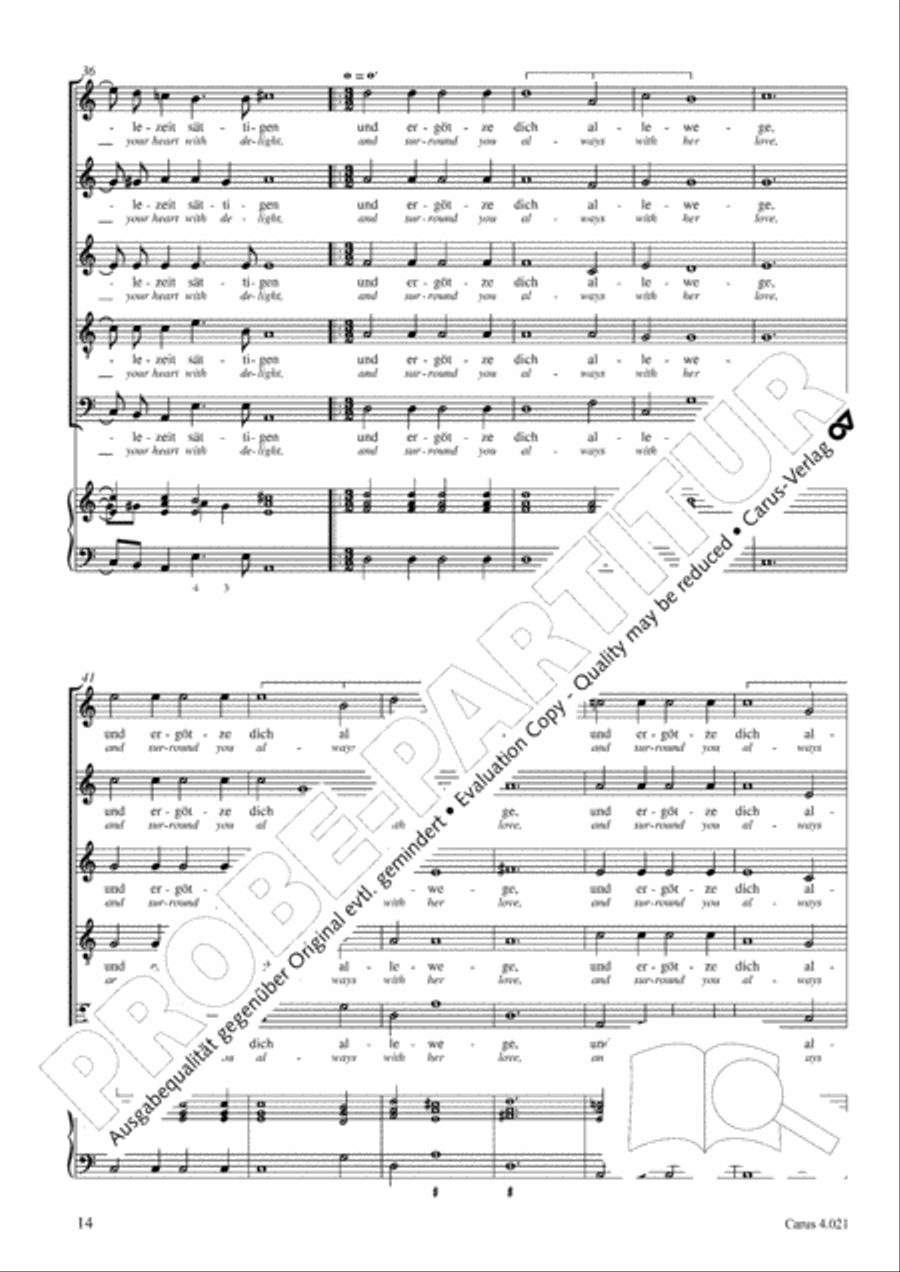 Schein: Israelsbrunnlein. Fontana d'Israel. Complete edition Choir scores gallery preview page 21