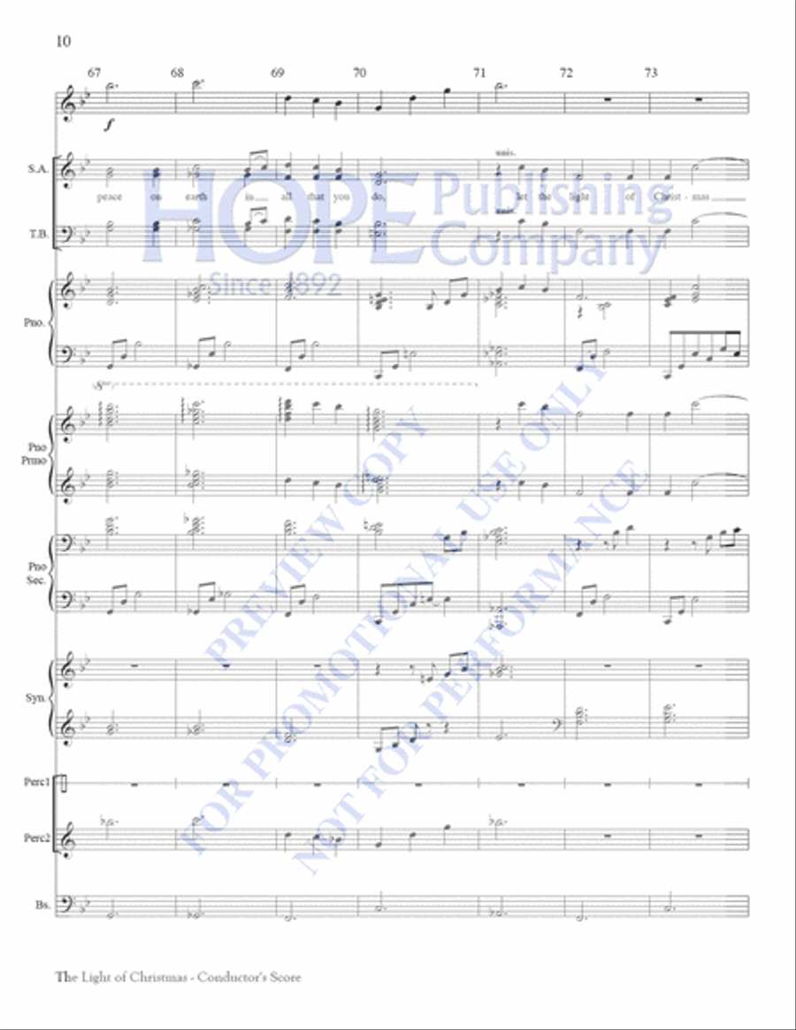 The Light of Christmas Choir scores gallery preview page 11