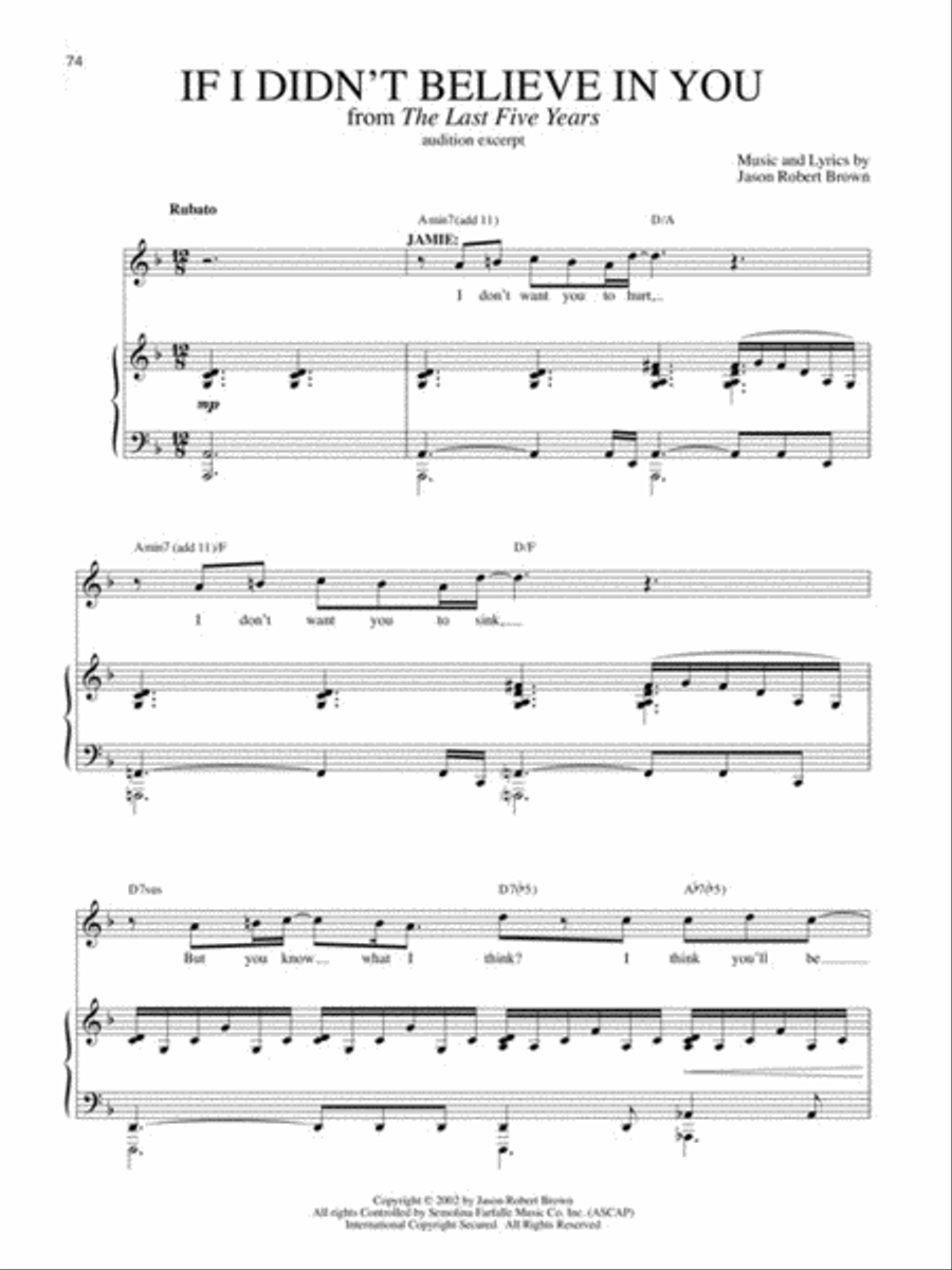 Contemporary Broadway Audition: Men's Edition - Book/Online Audio Voice scores gallery preview page 6