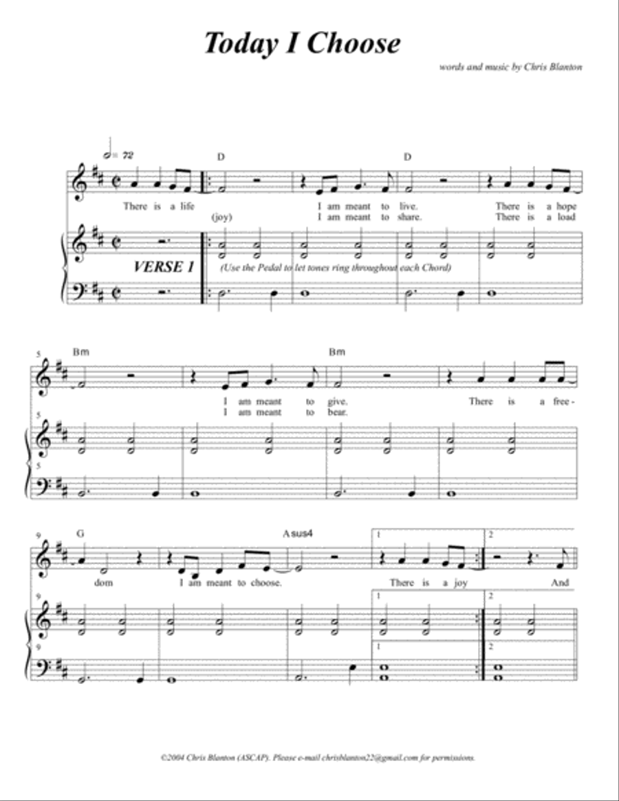 Today I Choose (Choir Orch) Choir scores gallery preview page 4