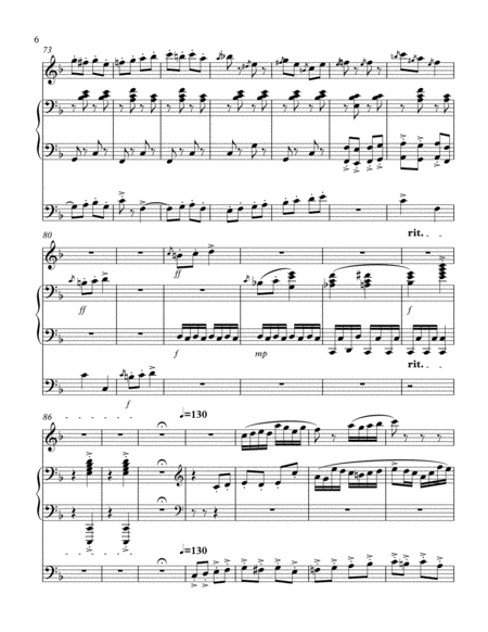Hungarian Rhapsody for clarinet,string bass and piano image number null