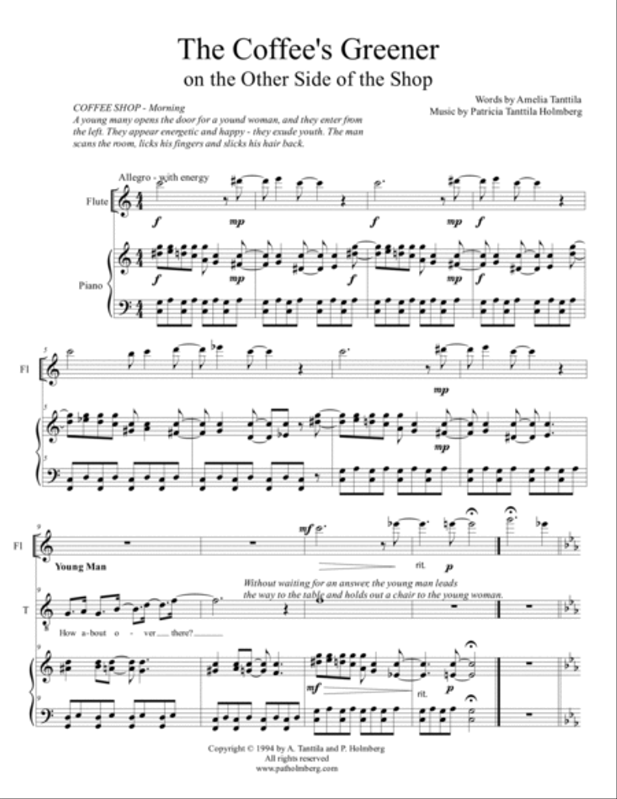The Coffee's Greener - on the Other Side of the Shop Small Ensemble scores gallery preview page 3