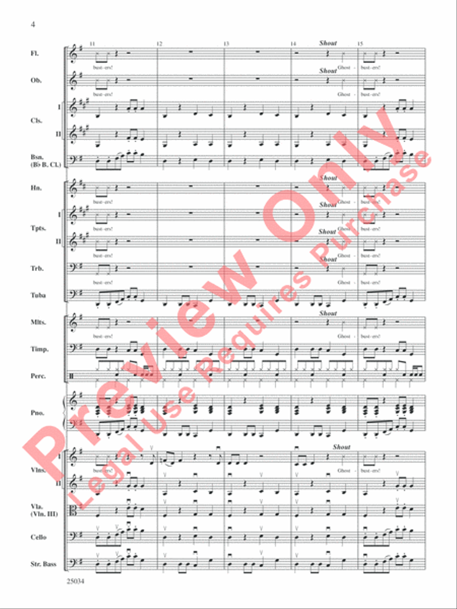 A Rockin' Halloween Full Orchestra scores gallery preview page 5