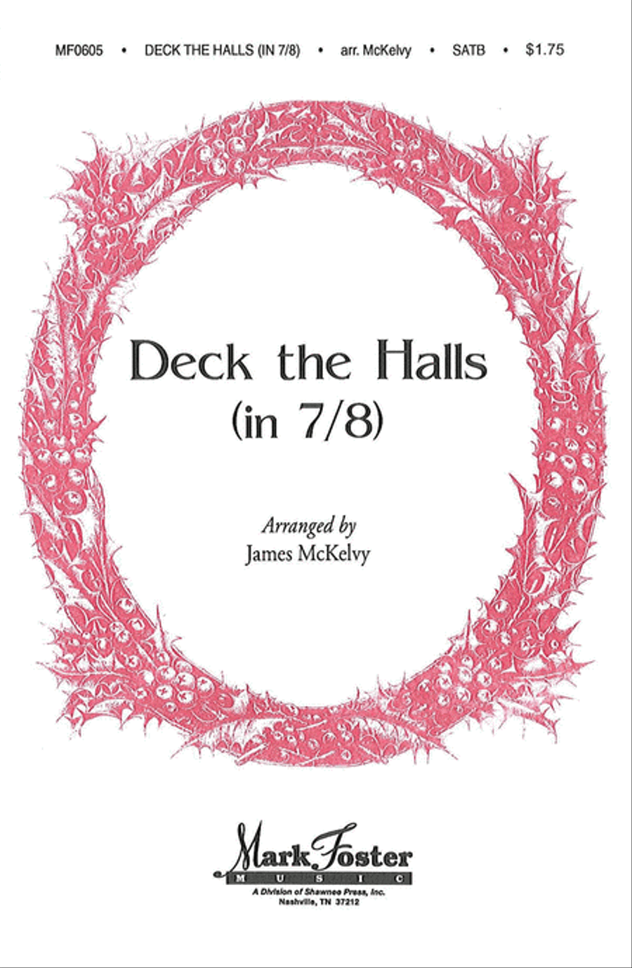 Deck the Halls (in 7/8) 4-Part scores gallery preview page 1