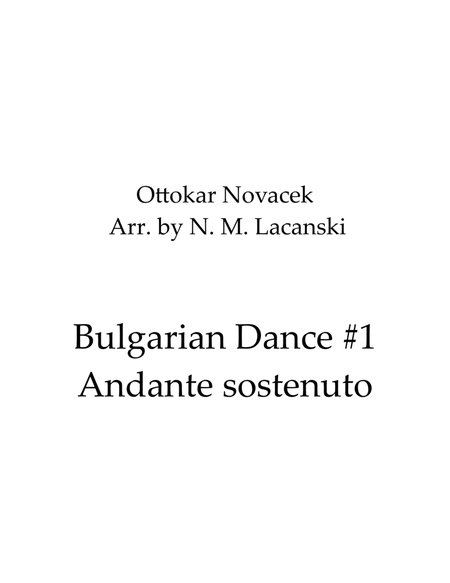 Bulgarian Dance #1 Andante sostenuto image number null