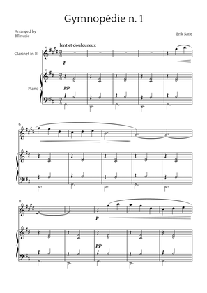 Gymnopédie N.1 - Clarinet in Bb and Piano