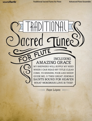 Book cover for Traditional Sacred Tunes for Flute Ensemble