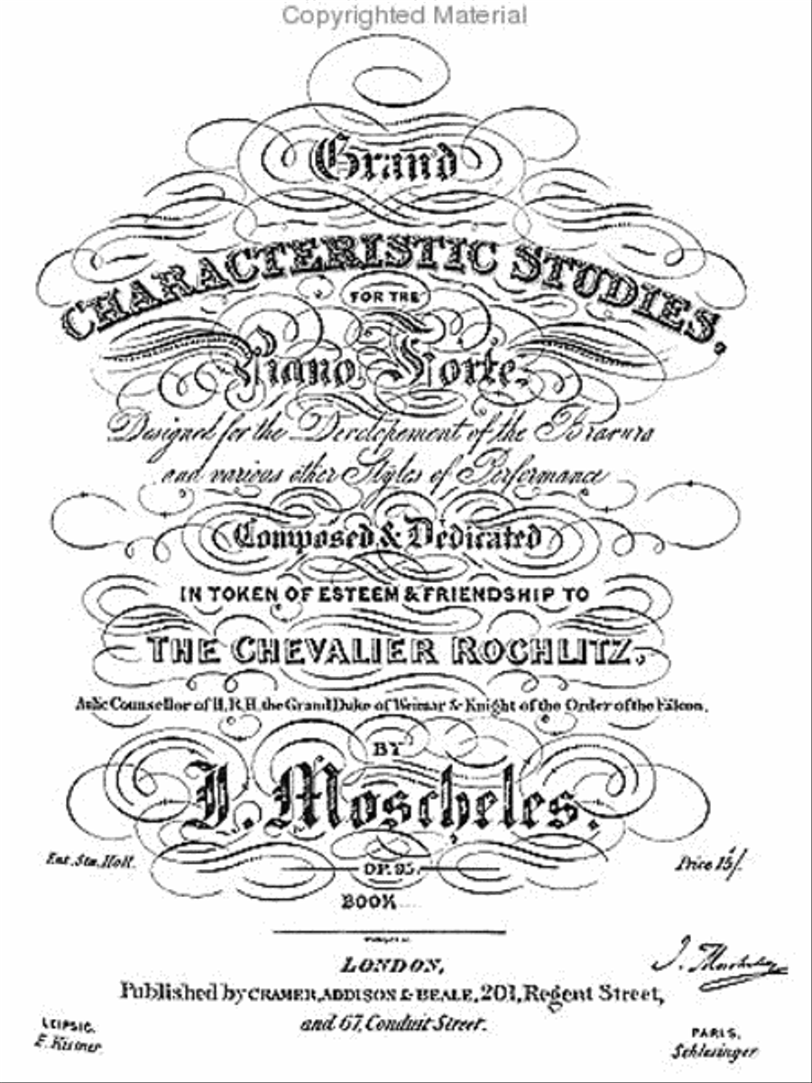 New Grandes Etudes. Opus 95. 1837, Editions Schlesinger & Cramer. Voice scores gallery preview page 2