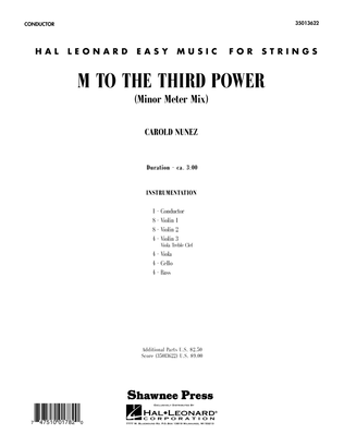 Book cover for M To The Third Power (Minor Meter Mix) - Score