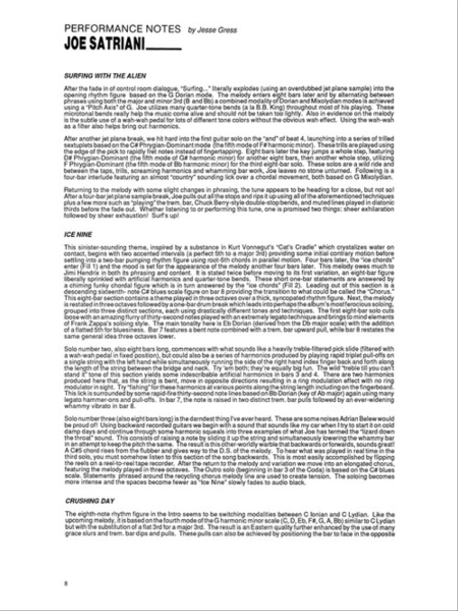 Joe Satriani – Surfing with the Alien Electric Guitar scores gallery preview page 9