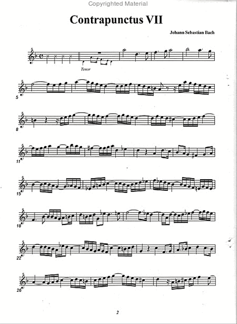 The art of Fugue Vol. 3 The art of Fugue Vol. 3 Recorder scores gallery preview page 3