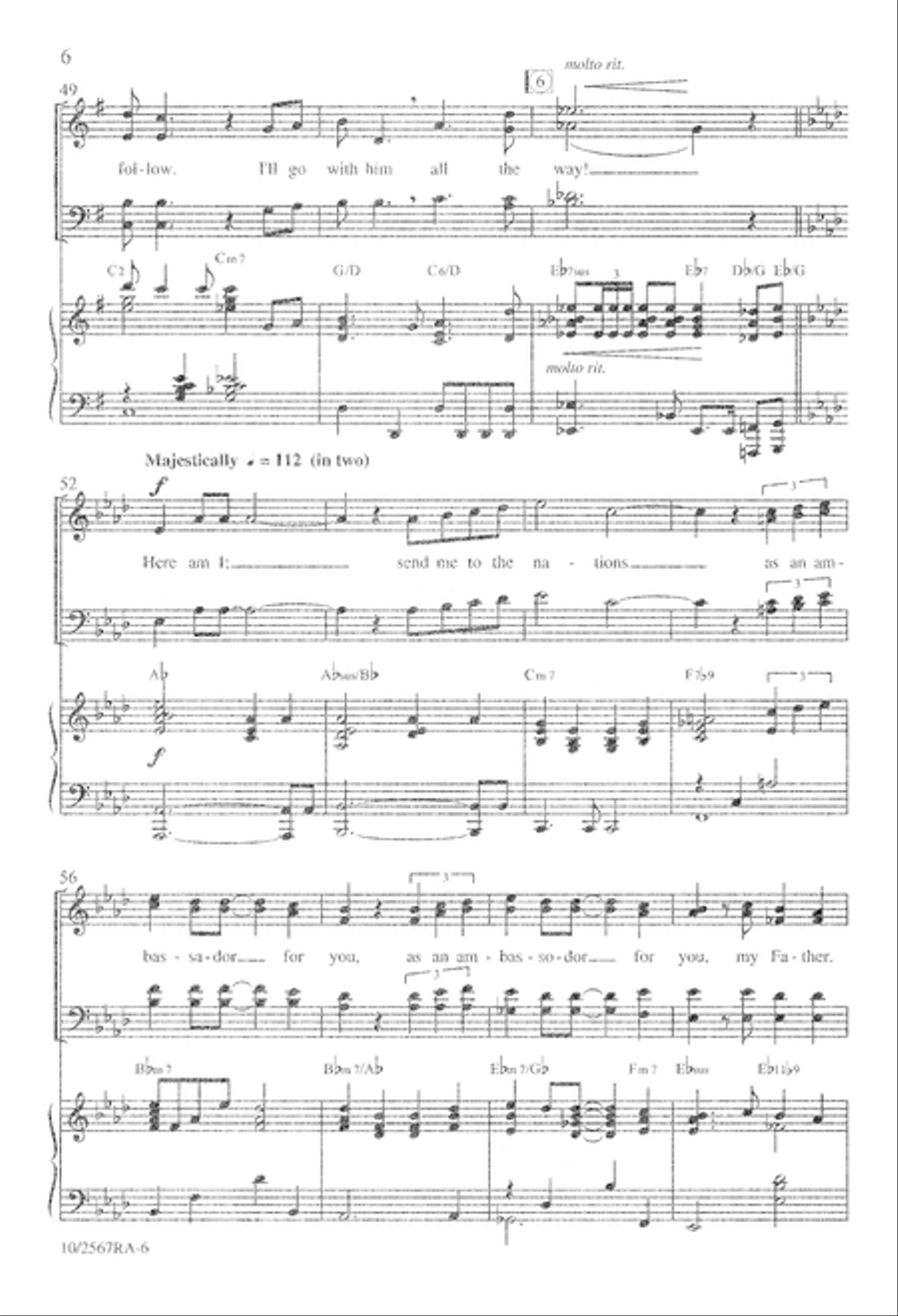Here Am I 4-Part scores gallery preview page 6