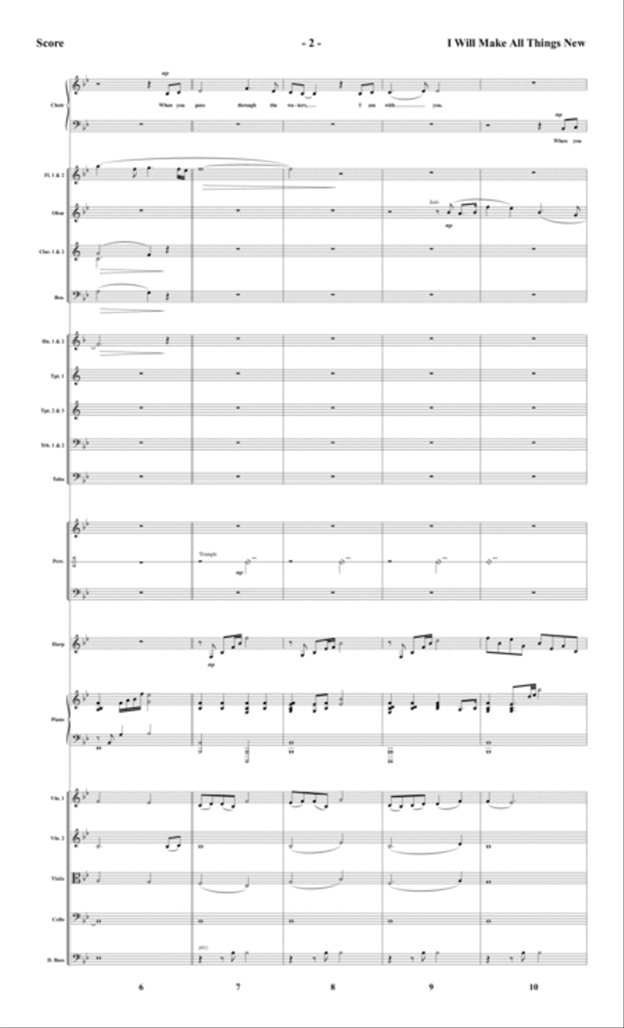 I Will Make All Things New - Orchestral Score and CD with Printable Parts Choir scores gallery preview page 4