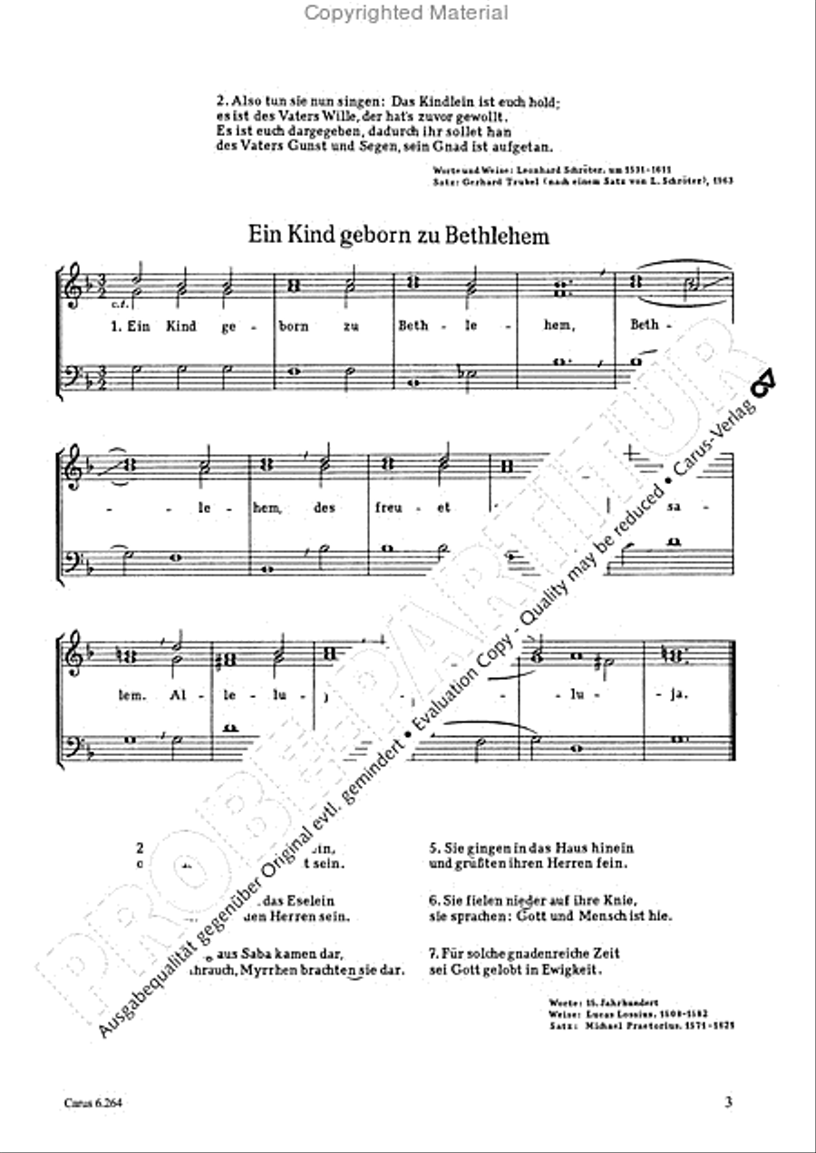 Vier Chorsatze zu Weihnachten und zur Jahreswende Score scores gallery preview page 4
