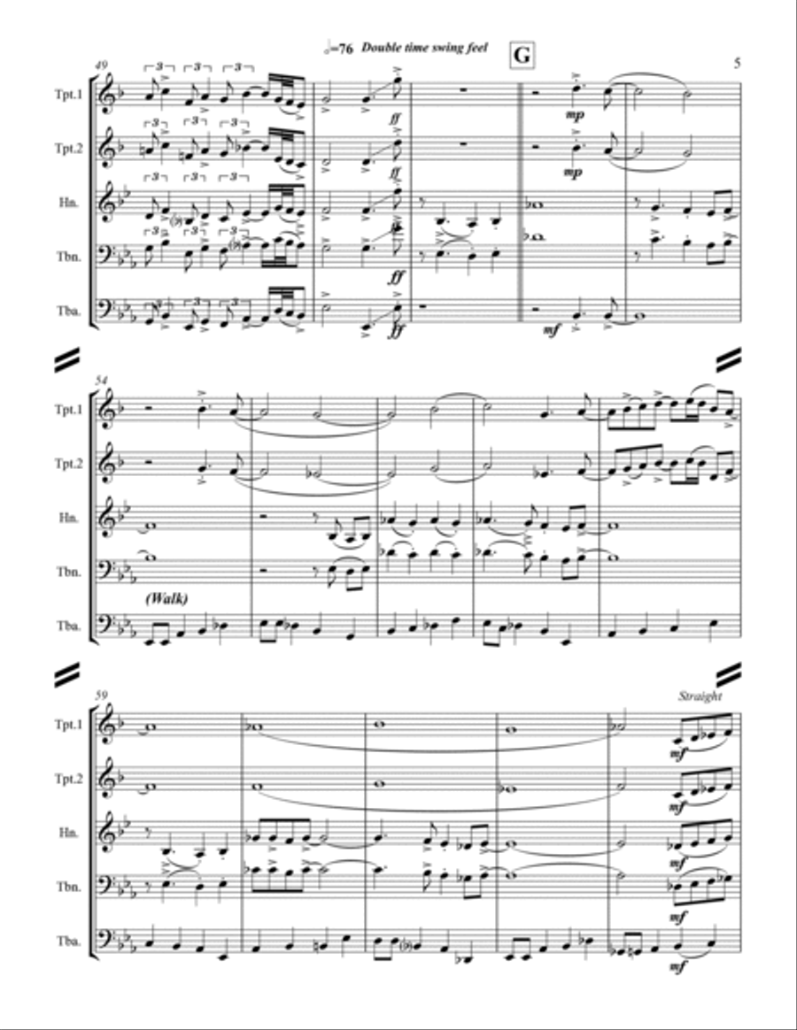 The Christmas Song (Chestnuts Roasting On An Open Fire) Horn scores gallery preview page 6