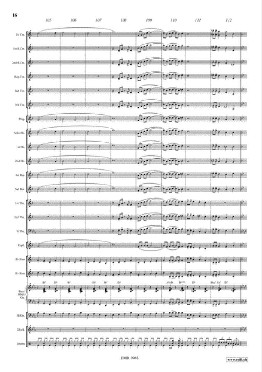 Swinging Santa Claus Brass Band scores gallery preview page 17