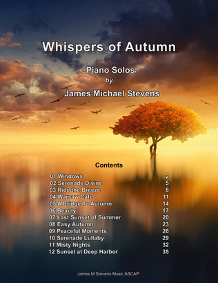 Book cover for Whispers of Autumn Piano Book