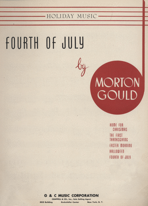 Book cover for Fourth of July